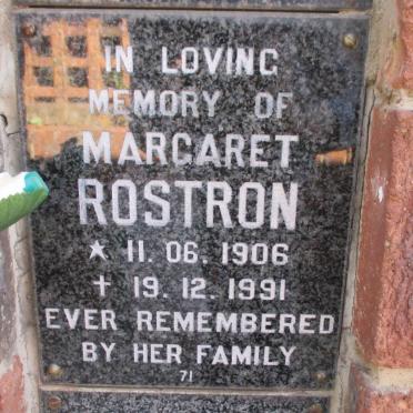 ROSTRON Margaret 1906-1991