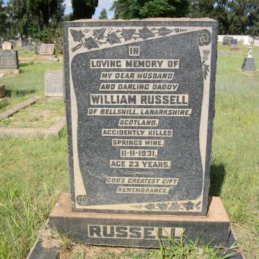 RUSSELL William -1931