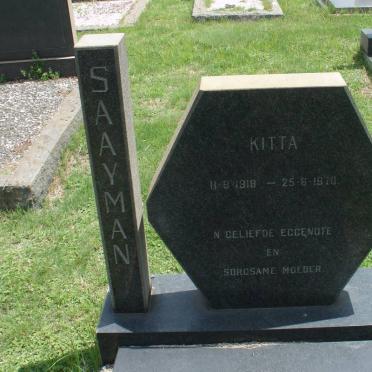 SAAYMAN Kitta 1918-1970
