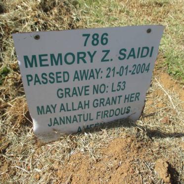 SAIDI Memory Z. -2004
