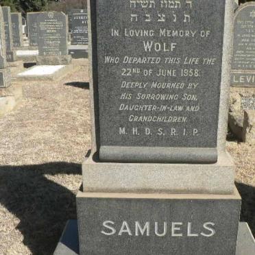 SAMUELS Wolf -1958