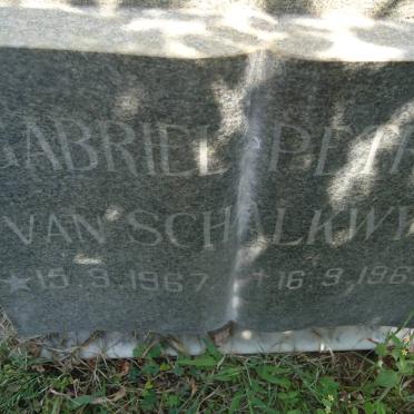 SCHALKWYK Gabriel Petrus, van 1967-1967