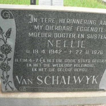 SCHALKWYK Nellie, van 1942-1976