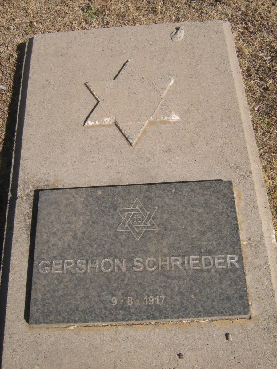 SCHRIEDER Gershon -1917