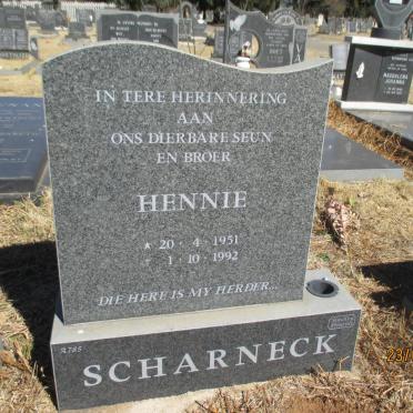 SCHARNECK Hennie 1951-1992