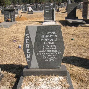 SEREME Mothosile Minah 1936-1999
