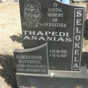 SELOKELA Thapedi Ananias 1958-1997