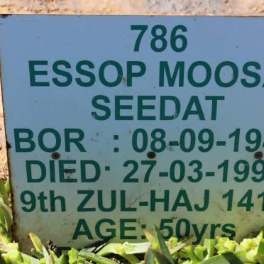 SEEDAT Essop Moosa 1949-1999