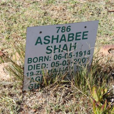 SHAH Ashabee 1914-2001