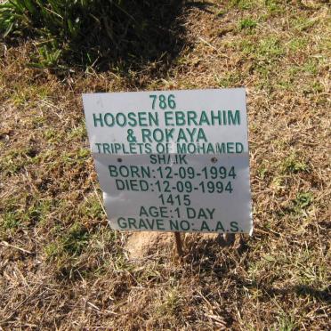 SHAIK Hoosen :: SHAIK Ebrahim :: SHAIK Rokaya 1994-1994