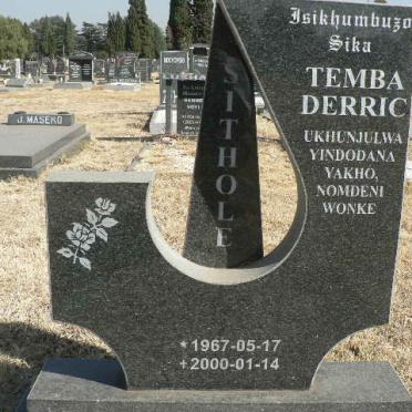 SITHOLE Temba Derric 1967-2000