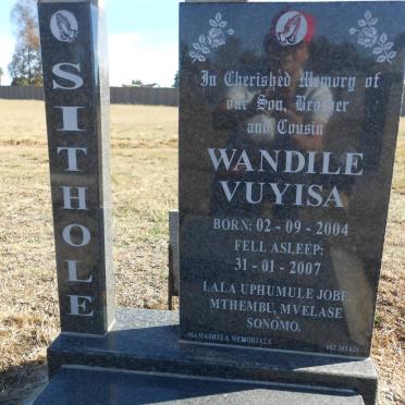 SITHOLE Wandile Vuyisa 2004-2007