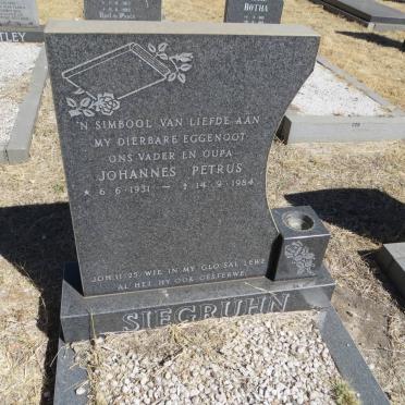 SIEGRÜHN Johannes Petrus 1931-1984