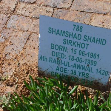 SIRKHOT Shamshad Shahid 1961-1999