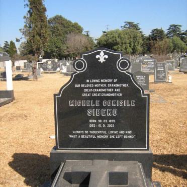 SIBEKO Michele Cokisile 1899-2003