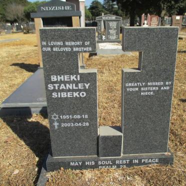 SIBEKO Bheki Stanley 1951-2003