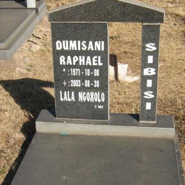 SIBISI Dumisani Raphael 1971-2003