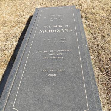 SIKHOSANA Solomon M. 1954-2000