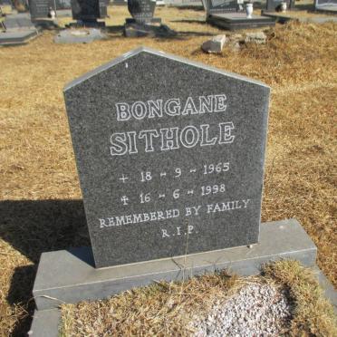 SITHOLE Bongane 1965-1998