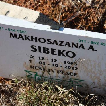 SIBEKO Makhosazana A. 1965-2012
