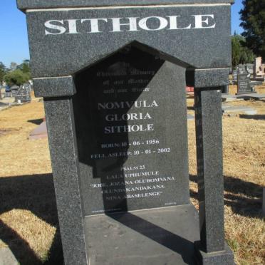SITHOLE Nomvula Gloria Sithole 1956-2002