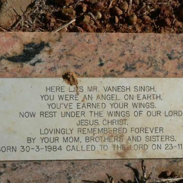 SINGH Vanesh 1984-2003