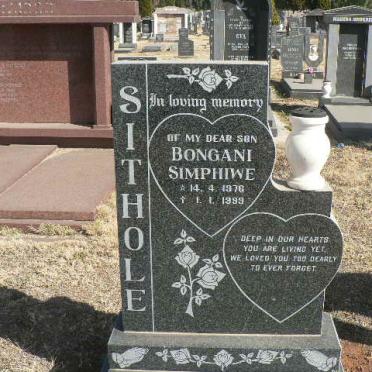 SITHOLE Bongani Simphiwe 1976-1999