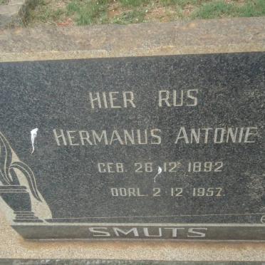 SMUTS Hermanus Antonie 1892-1957
