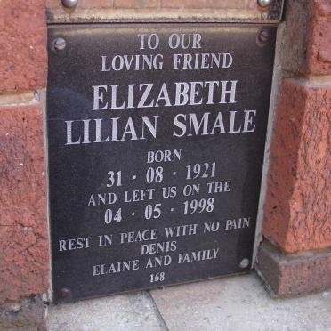 SMALE Elizabeth Lilian 1921-1998