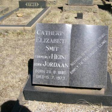 SMIT Catherine Elizabeth formely HEINE born JORDAAN 1885-1973