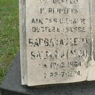 SMITH Barbara Aletta Salmina 1964-1974