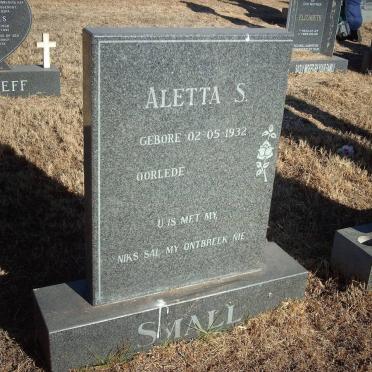 SMALL Aletta S. 1932-
