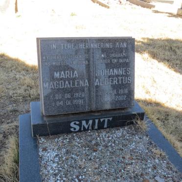 SMIT Johannes Albertus 1916-2002 &amp; Maria Magdalena 1920-1991