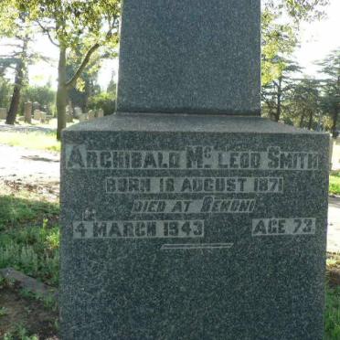 SMITH Archibald McLeod 1871-1943