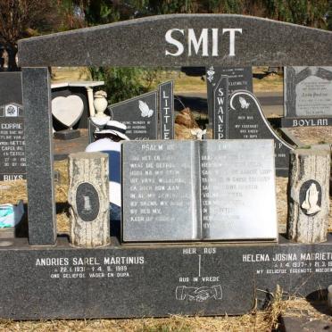 SMIT Andries Sarel Martinus 1931-1999 &amp; Helena Josina Magrietha Doritia 1937-1989