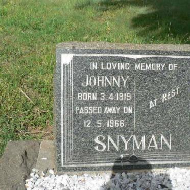 SNYMAN Johnny 1919-1966