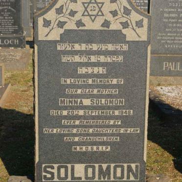 SOLOMON Minna -1948