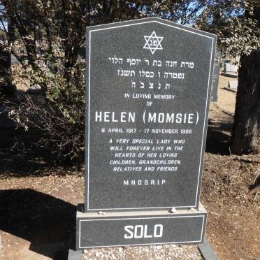 SOLO Helen 1917-1996