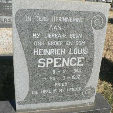 SPENCE Heinrich Louis 1953-1992