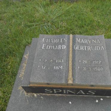 SPINAS Charles Edward 1913-1974 &amp; Maryna Gertruida 1912-1980