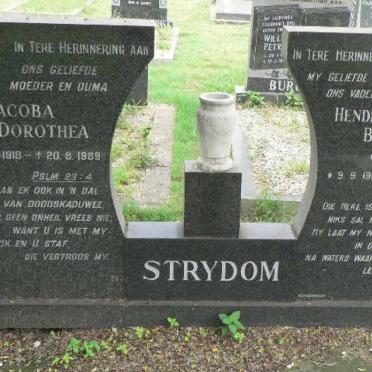 STRYDOM Hendrik Barend Josephus 1916-1979 &amp; Jacoba Dorothea 1918-1989