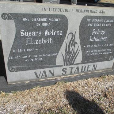 STADEN Petrus Johannes, van 1923-1988 &amp; Susara Helena Elizabeth 1927-