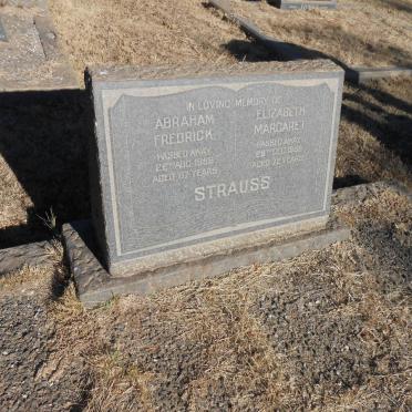 STRAUSS Abraham Fredrick -1956 &amp; Elizabeth Margaret -1958