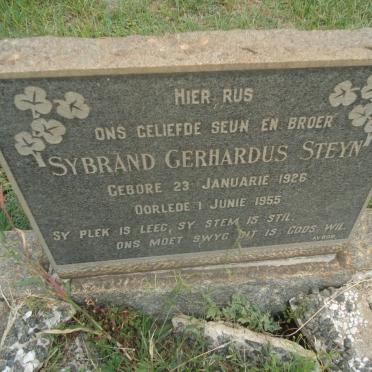 STEYN Sybrand Gerhardus 1926-1955