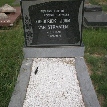 STRAATEN Frederick John, van 1908-1972