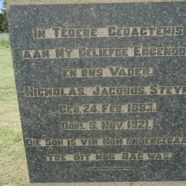 STEYN Nicholas Jacobus 1883-1921