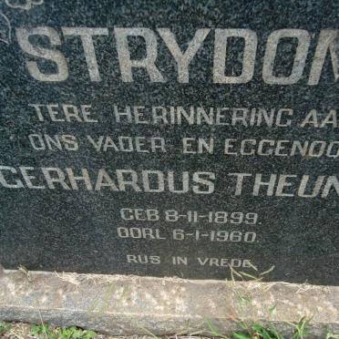 STRYDOM Gerhardus Theunis 1899-1960