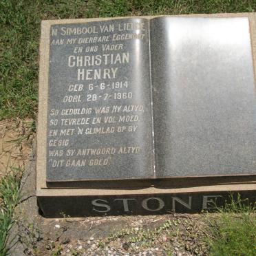 STONE Christian Henry 1914-1960
