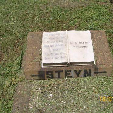 STEYN Jacobus Johannes L. 1914-1948