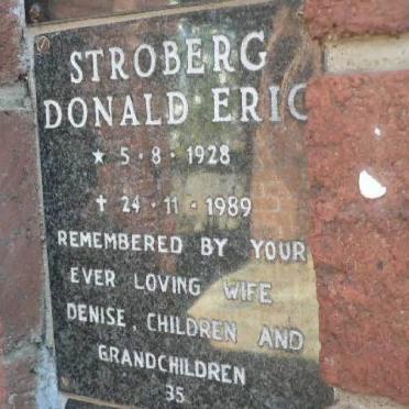 STROBERG Donald Eric 1928-1889